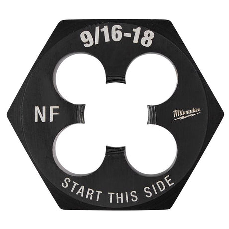 Milwaukee High Carbon Steel SAE Hexagon Die 9/16-18 NF 1 pc