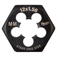 Milwaukee High Carbon Steel Metric Hexagon Die M12-1.5 mm 1 pc