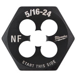 Milwaukee High Carbon Steel SAE Hexagon Die 5/16-24 NF 1 pc