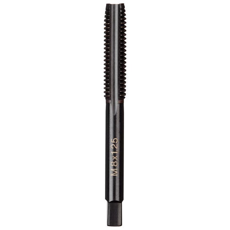 Milwaukee High Carbon Steel Metric Straight Plug Tap M8-1.25 mm 1 pc