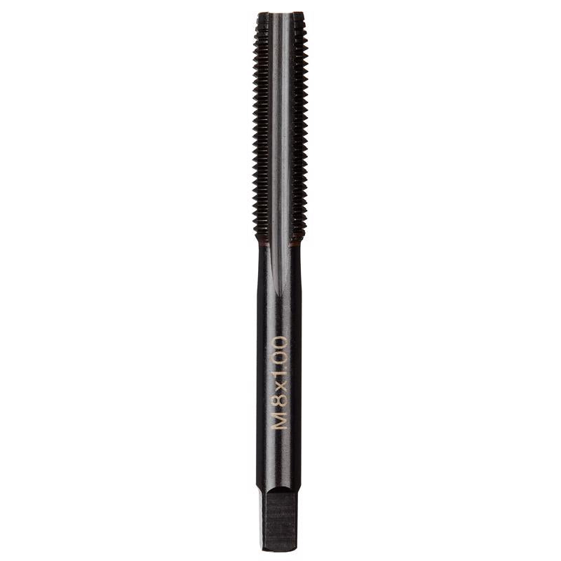 Milwaukee High Carbon Steel Metric Straight Plug Tap M8-1.0 mm 1 pc