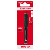 Milwaukee High Carbon Steel SAE Straight Plug Tap 9/16-18 NF 1 pc