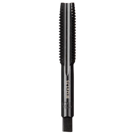 Milwaukee High Carbon Steel Metric Straight Plug Tap M12-1.75 mm 1 pc
