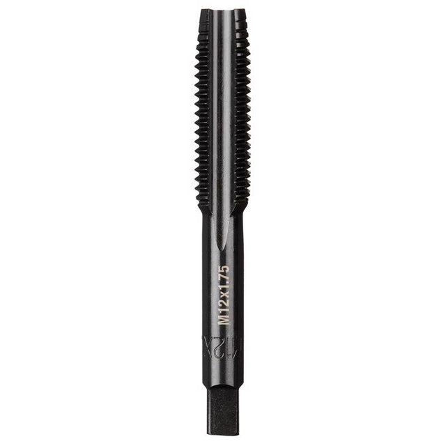 Milwaukee High Carbon Steel Metric Straight Plug Tap M12-1.75 mm 1 pc
