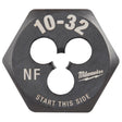 Milwaukee High Carbon Steel SAE Hexagon Die 10-32 NF 1 pc