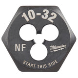 Milwaukee High Carbon Steel SAE Hexagon Die 10-32 NF 1 pc