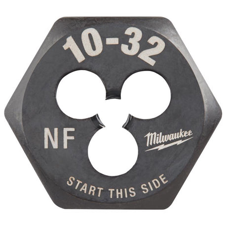 Milwaukee High Carbon Steel SAE Hexagon Die 10-32 NF 1 pc