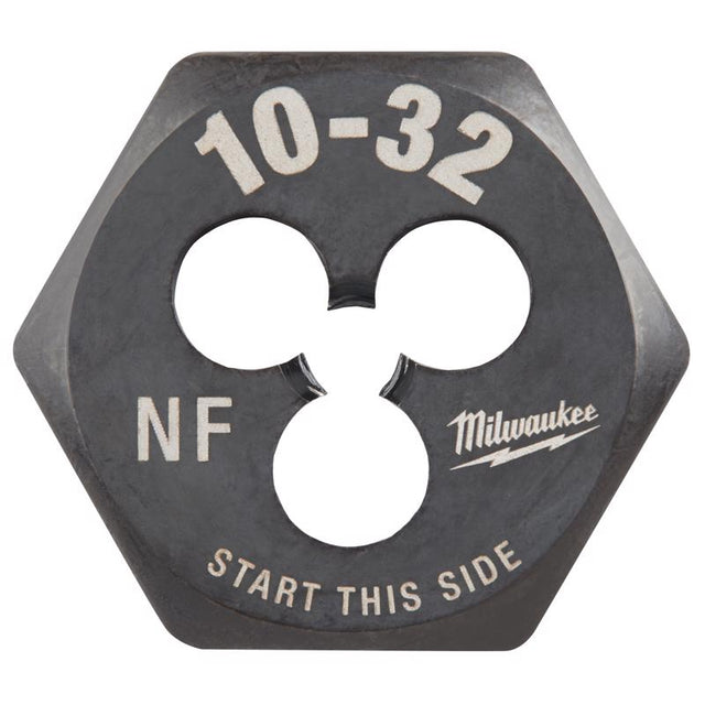 Milwaukee High Carbon Steel SAE Hexagon Die 10-32 NF 1 pc