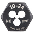 Milwaukee High Carbon Steel SAE Hexagon Die 10-24 NC 1 pc