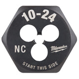 Milwaukee High Carbon Steel SAE Hexagon Die 10-24 NC 1 pc
