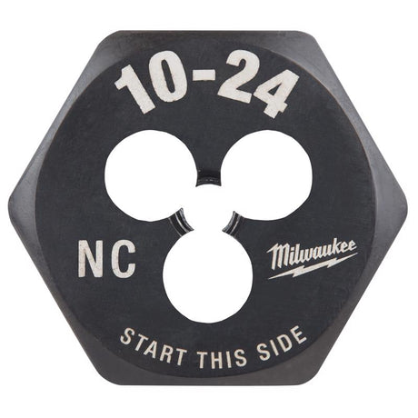Milwaukee High Carbon Steel SAE Hexagon Die 10-24 NC 1 pc