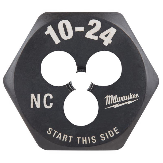 Milwaukee High Carbon Steel SAE Hexagon Die 10-24 NC 1 pc