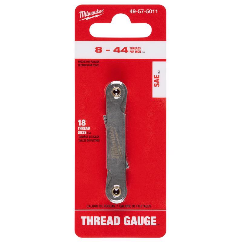 Milwaukee High Speed Steel SAE Thread Gauge 1 pc