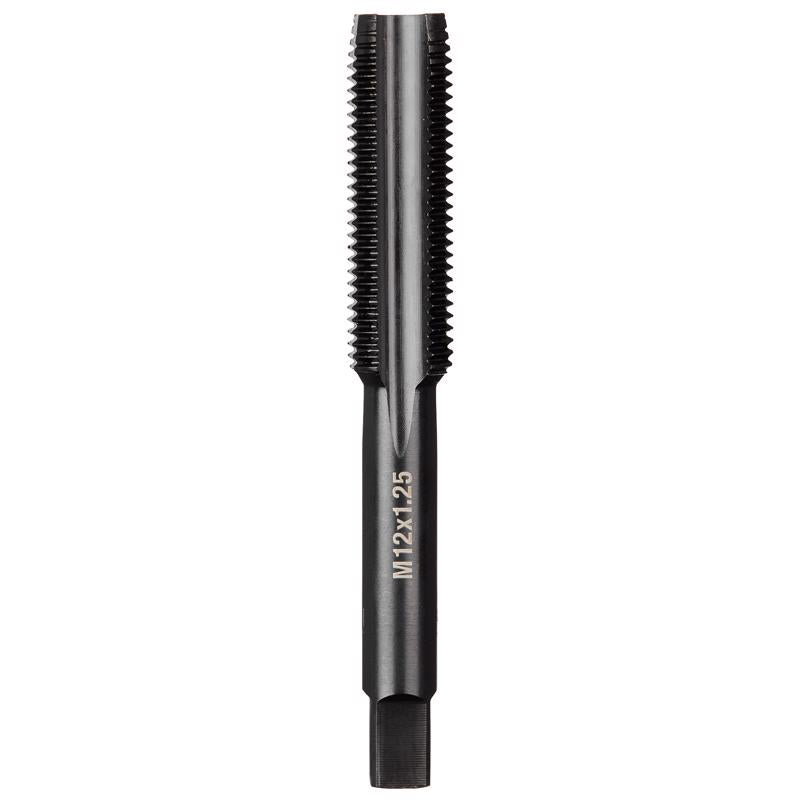 Milwaukee High Carbon Steel Metric Straight Plug Tap M12-1.25 mm 1 pc