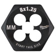 Milwaukee High Carbon Steel Metric Hexagon Die M8-1.25 mm 1 pc