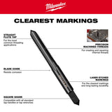 Milwaukee High Carbon Steel Metric Straight Plug Tap M12-1.5 mm 1 pc