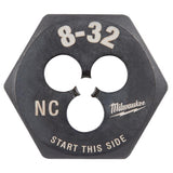 Milwaukee High Carbon Steel SAE Hexagon Die 8-32 NC 1 pc