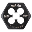 Milwaukee High Carbon Steel Metric Hexagon Die M8-1.0 mm 1 pc