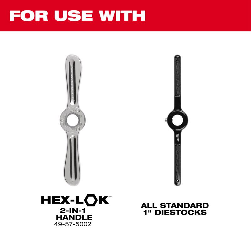 Milwaukee High Carbon Steel Metric Hexagon Die M5-0.8 mm 1 pc