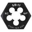 Milwaukee High Carbon Steel SAE NC Hexagon Die 5/8-11 NC 1 pc