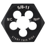 Milwaukee High Carbon Steel SAE NC Hexagon Die 5/8-11 NC 1 pc