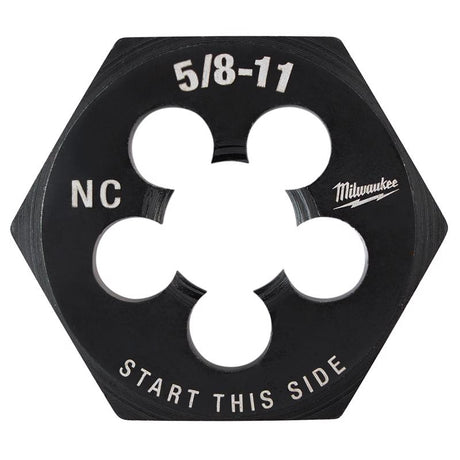 Milwaukee High Carbon Steel SAE NC Hexagon Die 5/8-11 NC 1 pc