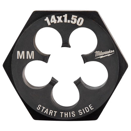 Milwaukee High Carbon Steel Metric Hexagon Die M14-1.5 mm 1 pc