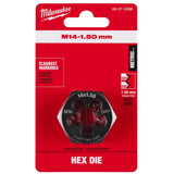 Milwaukee High Carbon Steel Metric Hexagon Die M14-1.5 mm 1 pc