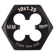 Milwaukee High Carbon Steel Metric Hexagon Die M10-1.25 mm 1 pc