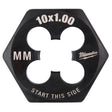 Milwaukee High Carbon Steel Metric Hexagon Die M10-1.0 mm 1 pc