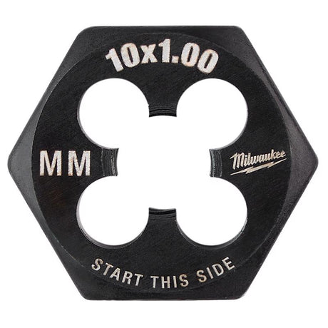 Milwaukee High Carbon Steel Metric Hexagon Die M10-1.0 mm 1 pc