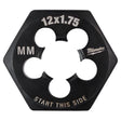 Milwaukee High Carbon Steel Metric Hexagon Die M12-1.75 mm 1 pc