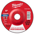 Milwaukee 5 in. D X 7/8 in. X 1/4 in. thick Metal Grinding Wheel 1 pk