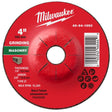 Milwaukee 4 in. D X 5/8 in. X 1/4 in. thick Masonry Grinding Wheel 1 pk