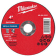 Milwaukee 4 in. D X 5/8 in. X .040 in. thick Metal Cut-Off Wheel 1 pc