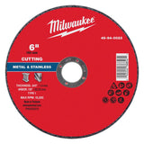 Milwaukee 6 in. D X 7/8 in. X .045 in. thick Metal Cut-Off Wheel 1 pk
