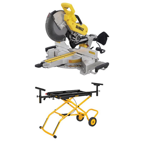 DEWALT 12 in. Double-Bevel Sliding Compound Miter Saw with DEWALT Miter Saw Stand with Wheels