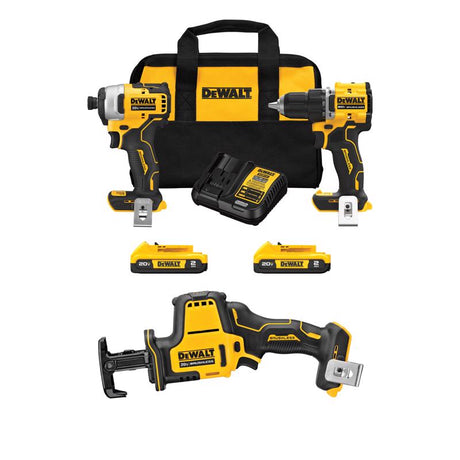 DEWALT ATOMIC 20V MAX* 2-Tool Combo Kit with ATOMIC 20V MAX* Cordless One-Handed Reciprocating Saw