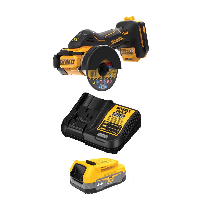DEWALT 20V MAX* XR  3 in. Cut-Off Tool  with DEWALT 20V MAX* XR POWERSTACK Compact Battery Kit