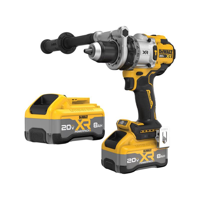 DEWALT 20V MAX* XR  1/2 in. 3-Speed Hammer Drill Kit with 20V MAX* XR POWERPACK 8.0Ah Battery