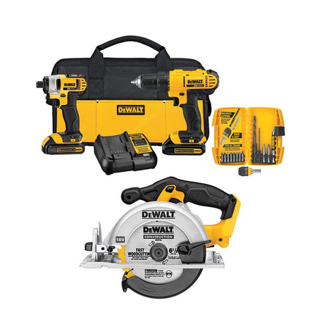 DEWALT 20V MAX*  Compact 2-Tool Kit with DEWALT 6-1/2-Inch 20V MAX* Circular Saw