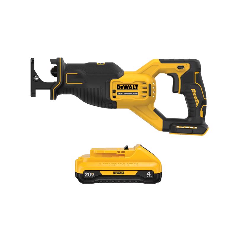 DEWALT 20V MAX* XR  Reciprocating Saw  with DEWALT 20V MAX* 4Ah Battery
