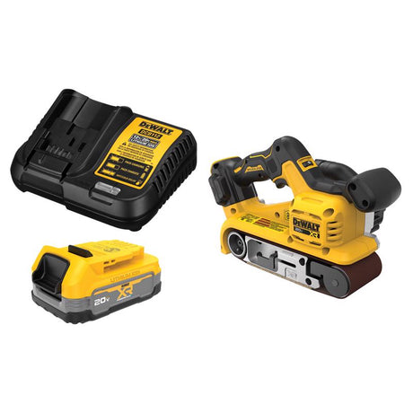 DEWALT 20V MAX XR Brushless Cordless 3x21 Belt Sander  with20V MAX POWERSTACK Battery Kit