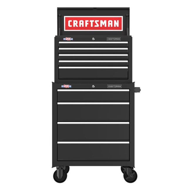 CRAFTSMAN S1000 Series 26-Inch 5-Drawer Tool Chest with 27-Inch 4-Drawer Tool Cabinet