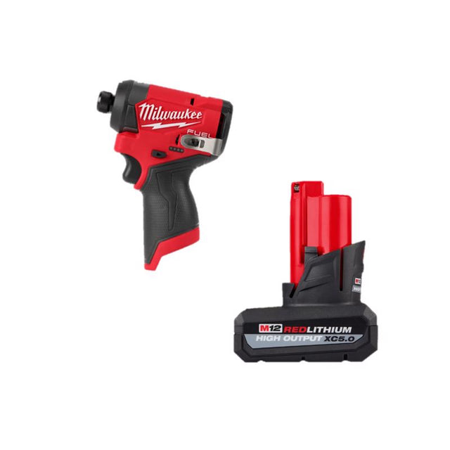M12 FUEL Impact Driver and 5Ah Battery Bundle