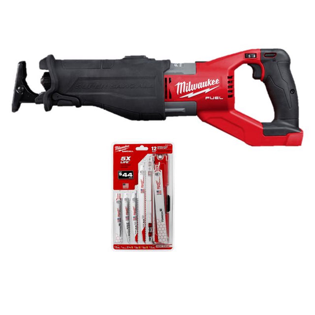 M18 FUEL Super Sawzall with 12PC Demolition Blades Set