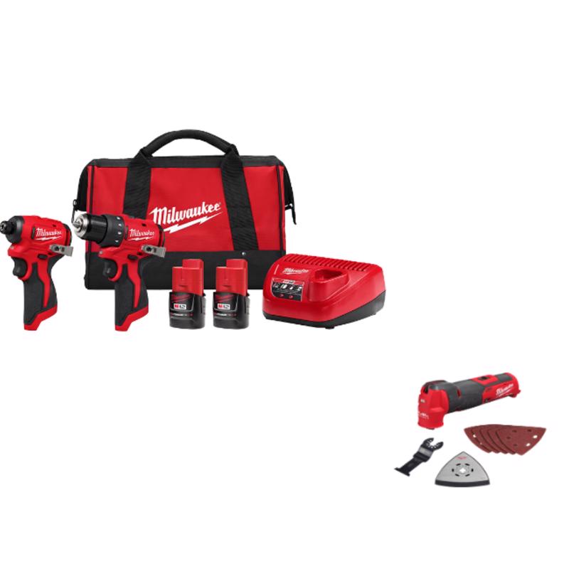 M12 FUEL Subcompact Brushless Drill/Impact with Multi-Tool 3 Tool Kit