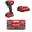 CRAFTSMAN V20 BRUSHLESS RP Impact Driver Kit with 140 Pc Bit Set with V20 2.0 Ah  Battery