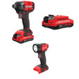 CRAFTSMAN V20 BRUSHLESS RP Impact Driver Kit with V20 2.0 Ah  Battery with V20  Work Light