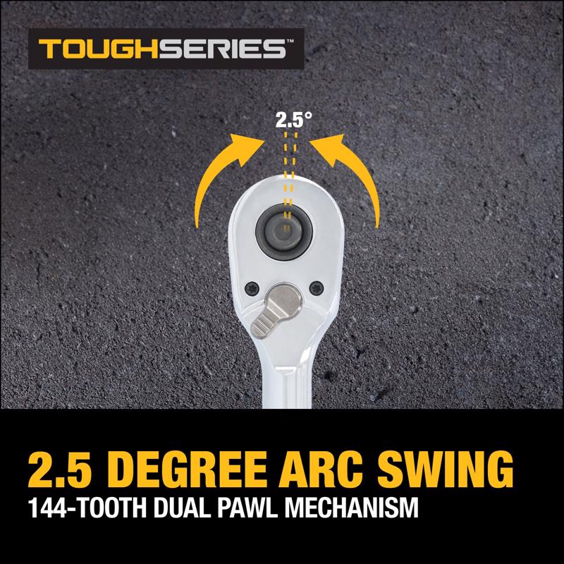 DeWalt Toughseries 3/8 in. drive Quick-Release Ratchet 144 teeth